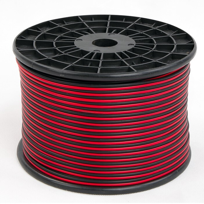 speaker wire - red and black speaker wire - 18 AWG speaker wire 18 gauge  wire