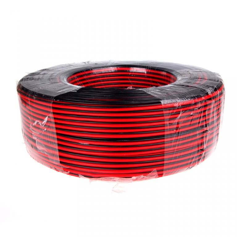 red and black speaker wire